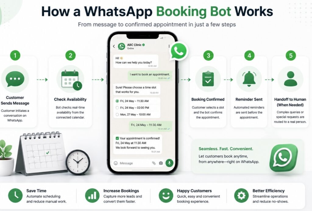 How Does a WhatsApp Chatbot Book Appointments